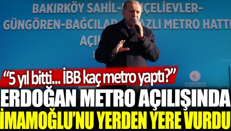 İstanbul’un Kendine Aşkla Hizmet Ettiği Büyük Anlatım: Cumhurbaşkanı Erdoğan’ın Metro Hattı Açılışında Halka Seslenişi