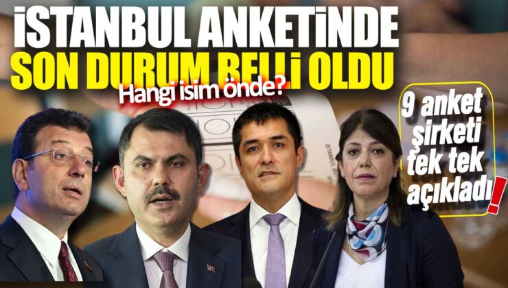 İstanbul Anketinde Hangi İsim Önde? 9 Anket Şirketi Tek Tek Açıkladı!