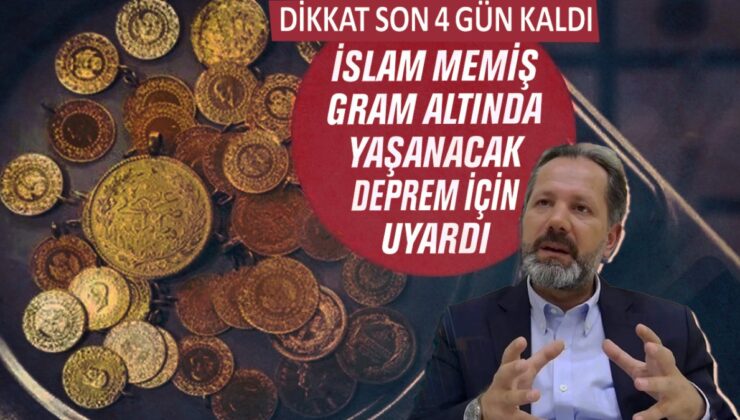 İslam Memiş: Gram altında yaşanacak deprem için uyardı! Dikkat, son 4 gün kaldı