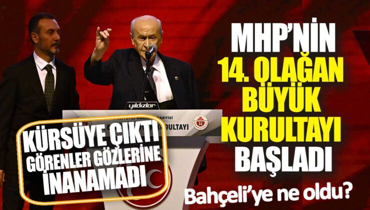 Devlet Bahçeli’nin 11. kez genel başkanlık için yarıştığı MHP Olağan Kurultayı başladı