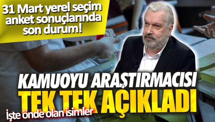 SONAR’dan flaş yerel seçim anket sonuçları açıklandı: İşte dikkat çeken detaylar!