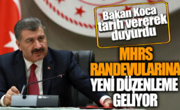 Bakan Koca, MHRS randevularına tarih verdi ve yeni düzenlemenin yapılacağını duyurdu