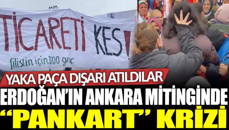 İsrail Protestosu AKP Mitingine Damga Vurdu!