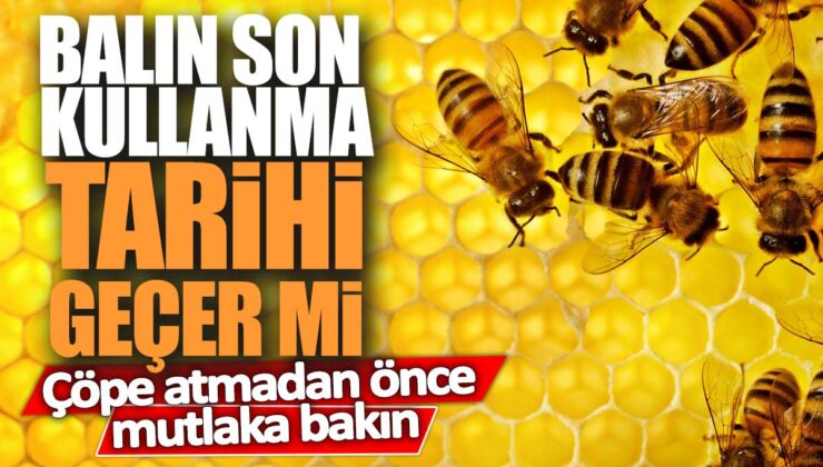 Balın son kullanma tarihi kontrolü yapılmadan çöpe atılmamalıdır!