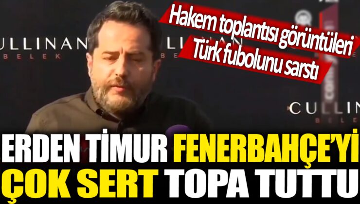 Galatasaray Sportif AŞ Başkanvekili Erden Timur’dan Sert Çıkış: “Manipülasyon İşi Bambaşka Noktaya Götürüyor!”