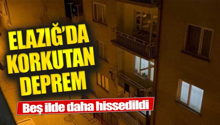 Elazığ ve Çevresinde Hissedilen 4.7 Büyüklüğündeki Deprem Tedirginliğe Neden Oldu