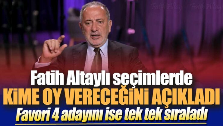 Gazeteci Fatih Altaylı’dan beklenmedik açıklama: İşte tercihi!