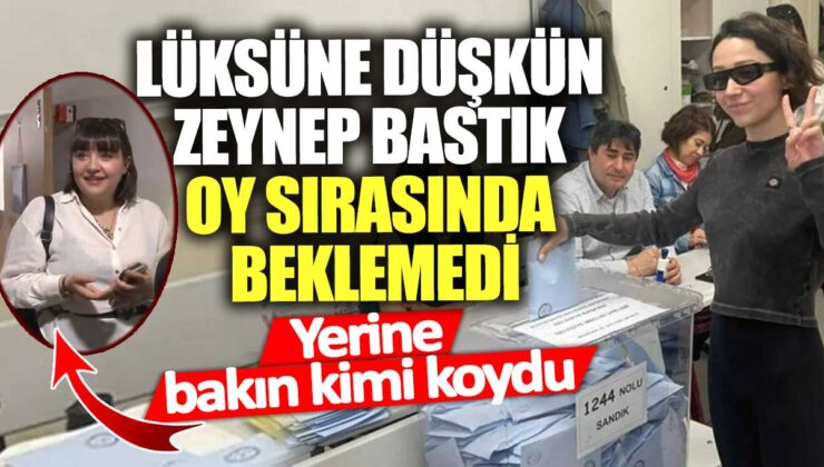 Ünlü Şarkıcı Zeynep Bastık’ın Oy Kuyruğu Hareketi Şaşırttı: Asistanı Sıraya Girdi!