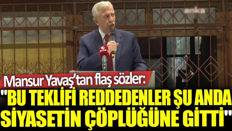 Mansur Yavaş, Ankara’da Zaferini Kutladı: “Bu Teklifi Reddedenler Siyasetin Çöplüğüne Gitti!”