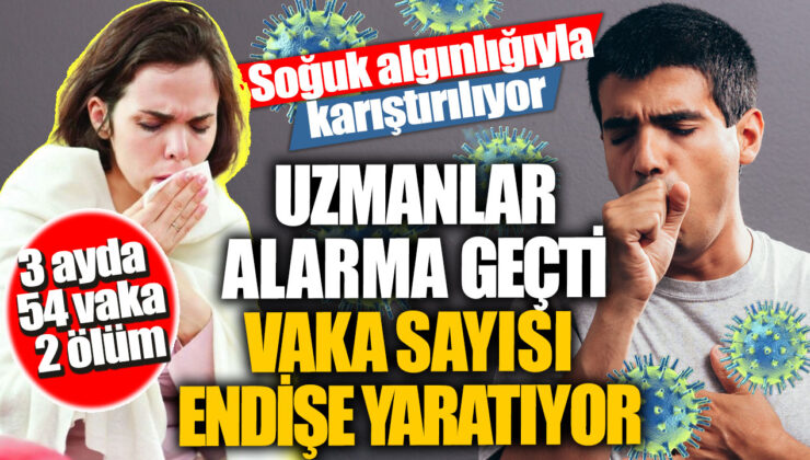 Uzmanlar endişeli: Soğuk algınlığıyla karıştırılan hastalık vaka sayısında artış gösteriyor, 3 ayda 54 vaka ve 2 ölüm yaşandı!