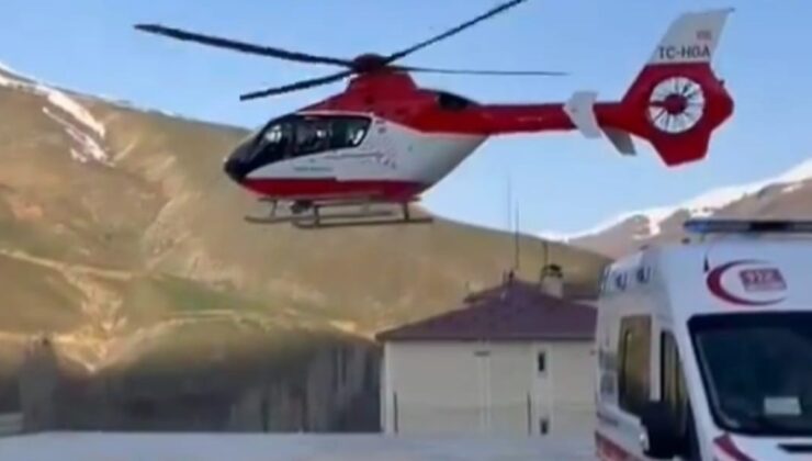 Van’da solunum sıkıntısı çeken hasta için ambulans helikopter havalanacak.