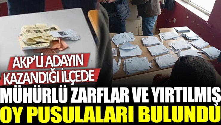 Yerköy’de Skandal! Okulda Mühürlü Zarflar ve Yırtılmış Oy Pusulaları Bulundu