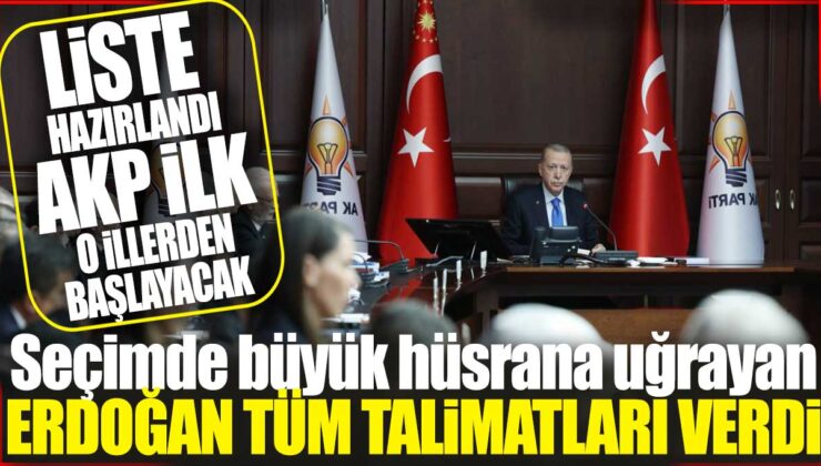 Erdoğan’ın Büyük Hayal Kırıklığı: Tüm Talimatları Verdi, Liste Hazırlandı!