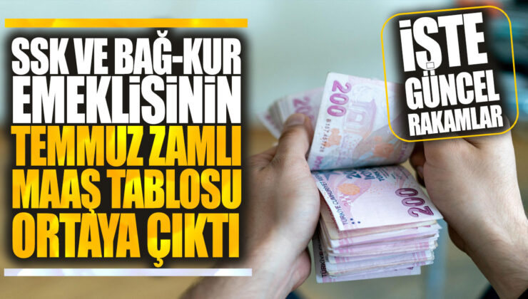 SSK ve Bağ-Kur Emeklisinin Temmuz Ayı Zamlı Maaş Tablosu Açıklandı! İşte Güncel Detaylar