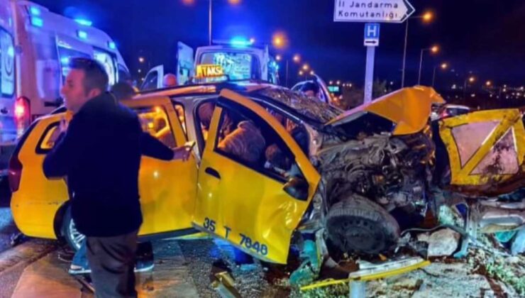 İzmir’de Trafik Kazası: Bir Yolcu Hayatını Kaybetti, 5 Kişi Yaralandı