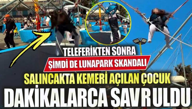 Avcılar Lunaparkında Korku Dolu Anlar: Kemer Aniden Açıldı!