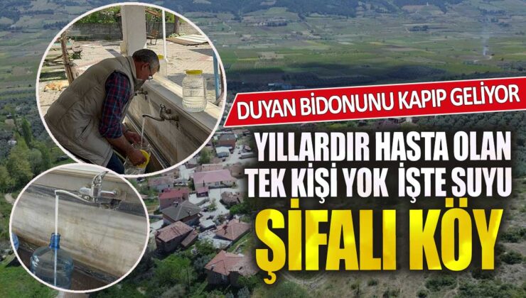 Duyan Bidonunu Kapıp Geliyor! Yıllardır Hasta Olan Tek Kişi Yok, İşte Suyu Şifalı Koyunun Sırrı