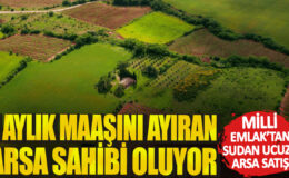 Milli Emlaktan Su’dan Ucuza Arsa Satışı! 1 Aylık Maaşını Ayıran Arsa Sahibi Oluyor