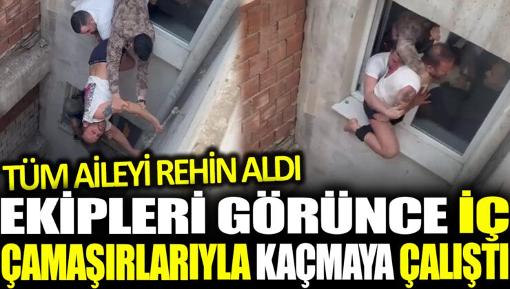 İzmir’de Firari Hükümlünün Dramı: Eşi ve Çocuklarını Rehin Aldı!