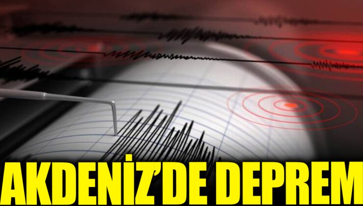 Kandilli Rasathanesi: Akdeniz Açıklarında 4.3 Büyüklüğünde Deprem Meydana Geldi!