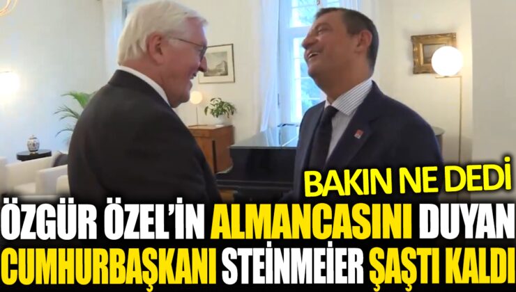 Özgür Özel ve Steinmeier’den Özel Görüşme!