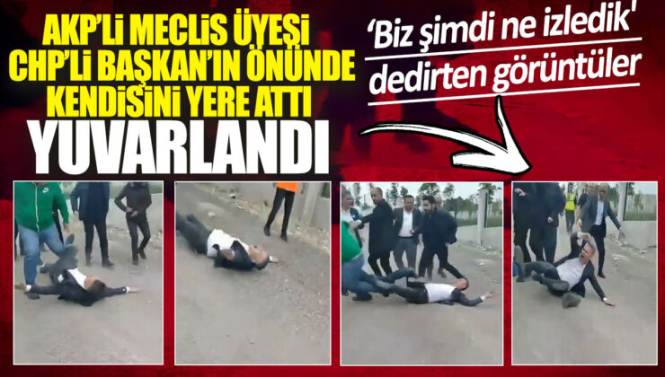 İzmit Belediyesi’ne Yapılan Saldırıda AKP’li Üye Kendini Yere Atarak Şov Yaptı