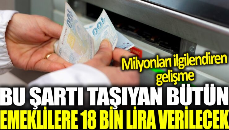 Emeklilere Müjde: 18 Bin Lira Maaş Ek Ödeme Geliyor!