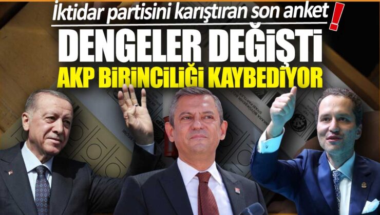 İktidar Partisini Saran Son Anket: AKP Birinciliği Kaybediyor!