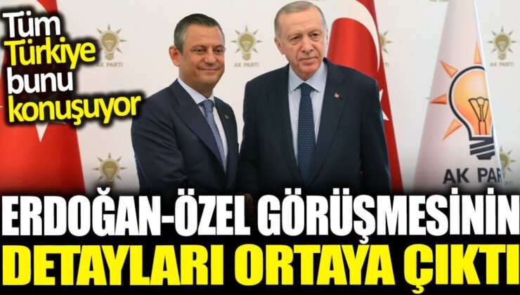 Özel-Erdoğan Görüşmesinden Çarpıcı Detaylar Ortaya Çıktı!