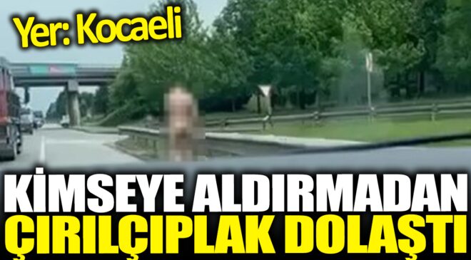 D130 Karayolu’nda Çıplak Adam Şoku! – İşte O Anların Görüntüleri