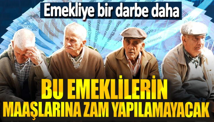 Emeklilere Bir Darbe Daha: Maşlara Zam Yapılamayacak!