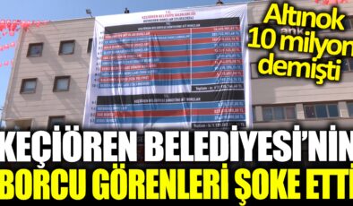 Keçiören Belediye Başkanı Özarslan: “Keçiören Belediyesi’nin Borcu 1 Milyar 755 Milyon TL”