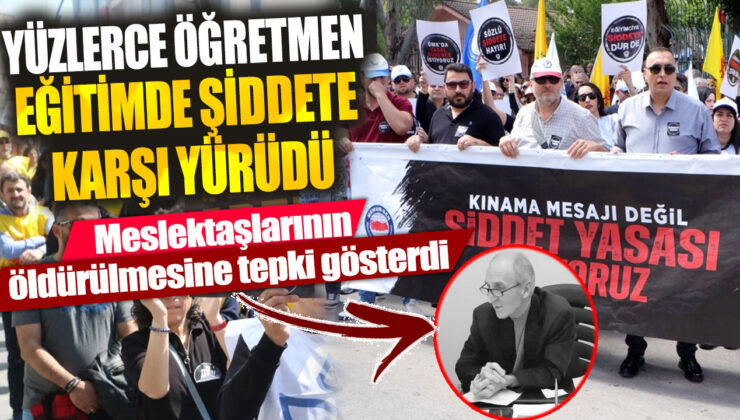 Öğretmenler İbrahim Oktugan’ın Öldürülmesini Protesto Etti: İş Bırakma Eylemi Başladı