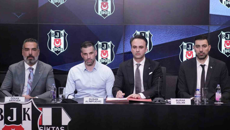 web sitesinde haber muhabirisin bu içeriğe göre dikkat çekici başlık yazar mısın 
								<p>Dusan Alimpijevic, Beşiktaş Erkek Basketbol Takımı’nın yöneticileri ve icra kurulu üyelerinin katılımıyla gerçekleşen törende, 2 yıl daha siyah-beyazlı renklere bağlayan yeni sözleşmeye imza attı.</p><p>Burak Aslan, Dusan Alimpijevic’in kendileri için çok değerli bir kişi olduğunu belirterek, sözleşmenin uzatılmasının sebebini Alimpijevic’in karakterinin taraftar ve camia karakteriyle uyumlu olması olarak açıkladı. Aslan, taraftarların ve camianın Alimpijevic’i sevdiğini vurgulayarak, uzatılan sözleşmenin kendilerini çok mutlu ettiğini ifade etti. Ayrıca, bu süreçte desteklerini esirgemeyen Başkan Hasan Arat, İkinci Başkan Hüseyin Yücel, Avrupa’da kendilerini yalnız bırakmayan Onur Göçmez, Alimpijevic’in yanı sıra takımı ve eşine, ayrıca yurt içinde ve yurt dışında desteklerini esirgemeyen taraftarlara teşekkür etti.</p><p></p>