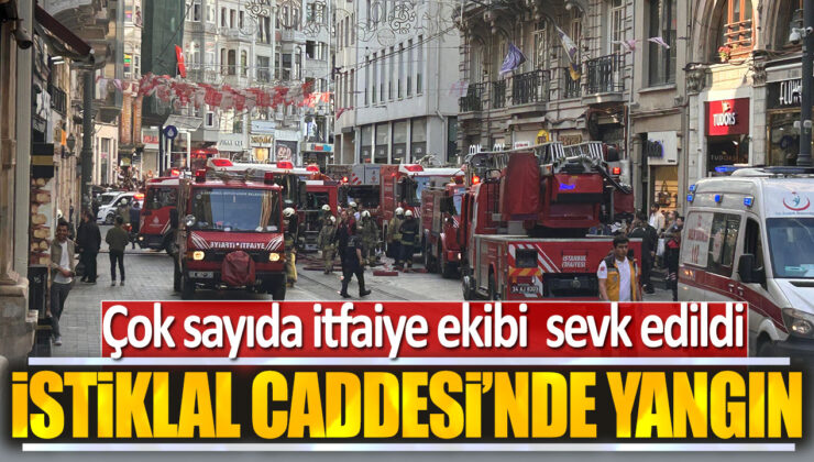 İstiklal Caddesi’nde Çıkan Çatı Katı Yangını Paniğe Yol Açtı!