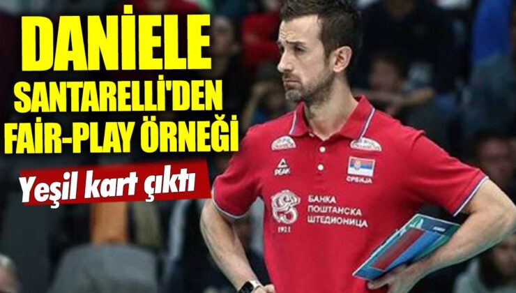 A Milli Kadın Voleybol Takımı Başantrenörü Daniele Santarelli’den etkileyici fair-play örneği!