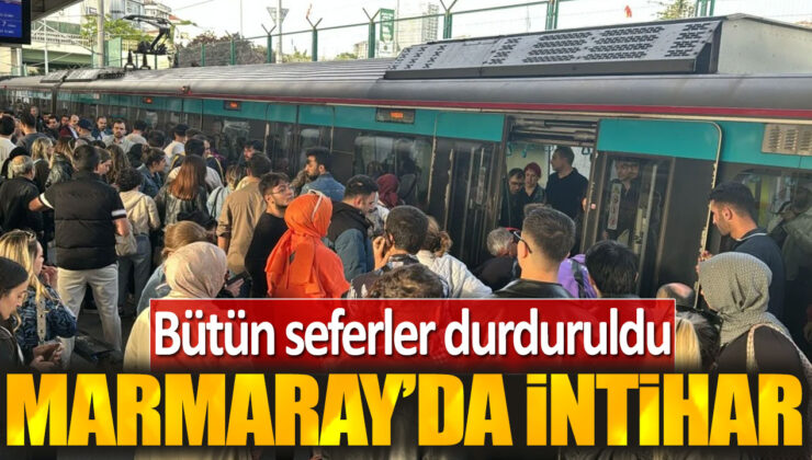 Marmaray’da İntihar Girişimi: Seferler Durduruldu, Genç Kadın Trenin Altından Çıkarılmaya Çalışılıyor