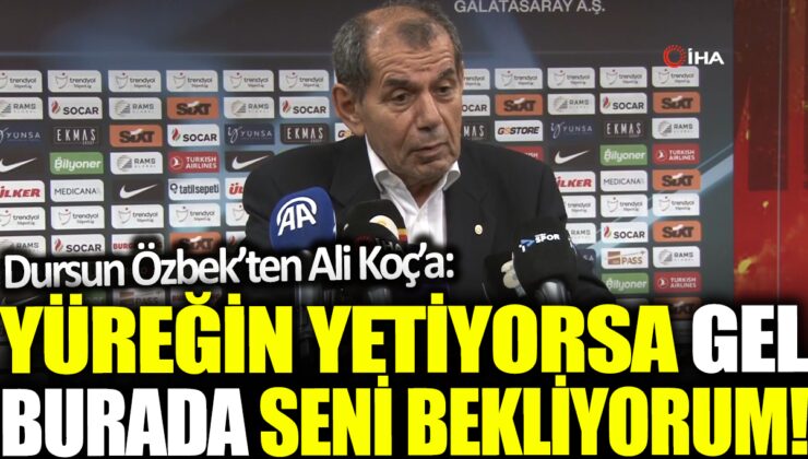 Galatasaray-Fenerbahçe Maçında Yaşananlar Sonrası Başkan Özbek’ten Sert Çıkış: “Gel, Buradayım!”