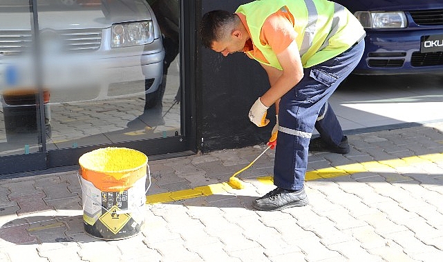 Kaldırımlarda Yeni Düzen: Sarı Çizgi Uygulaması Başladı